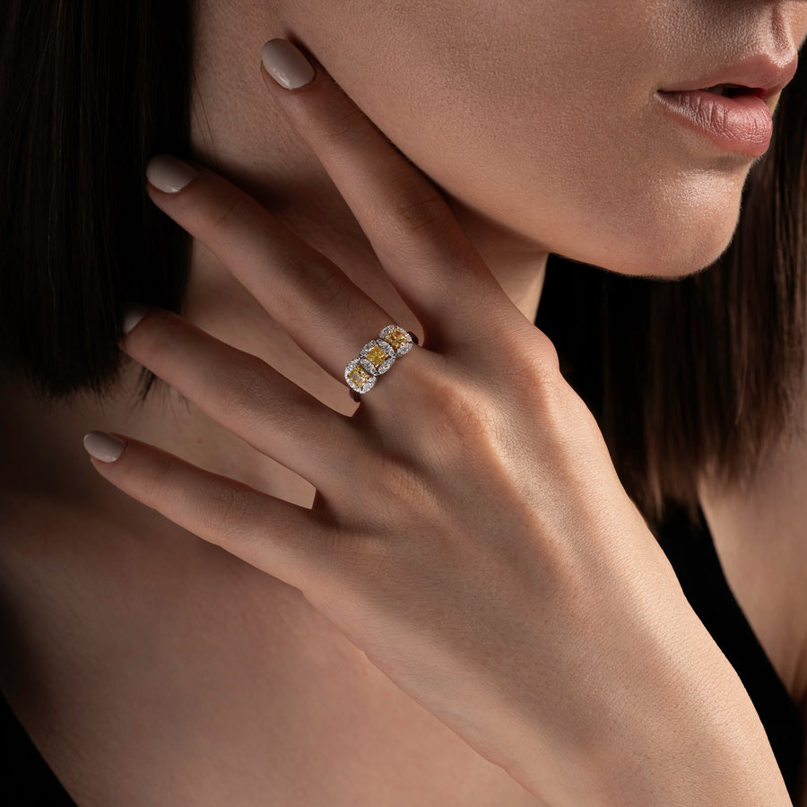 Sunshine Triad Ring