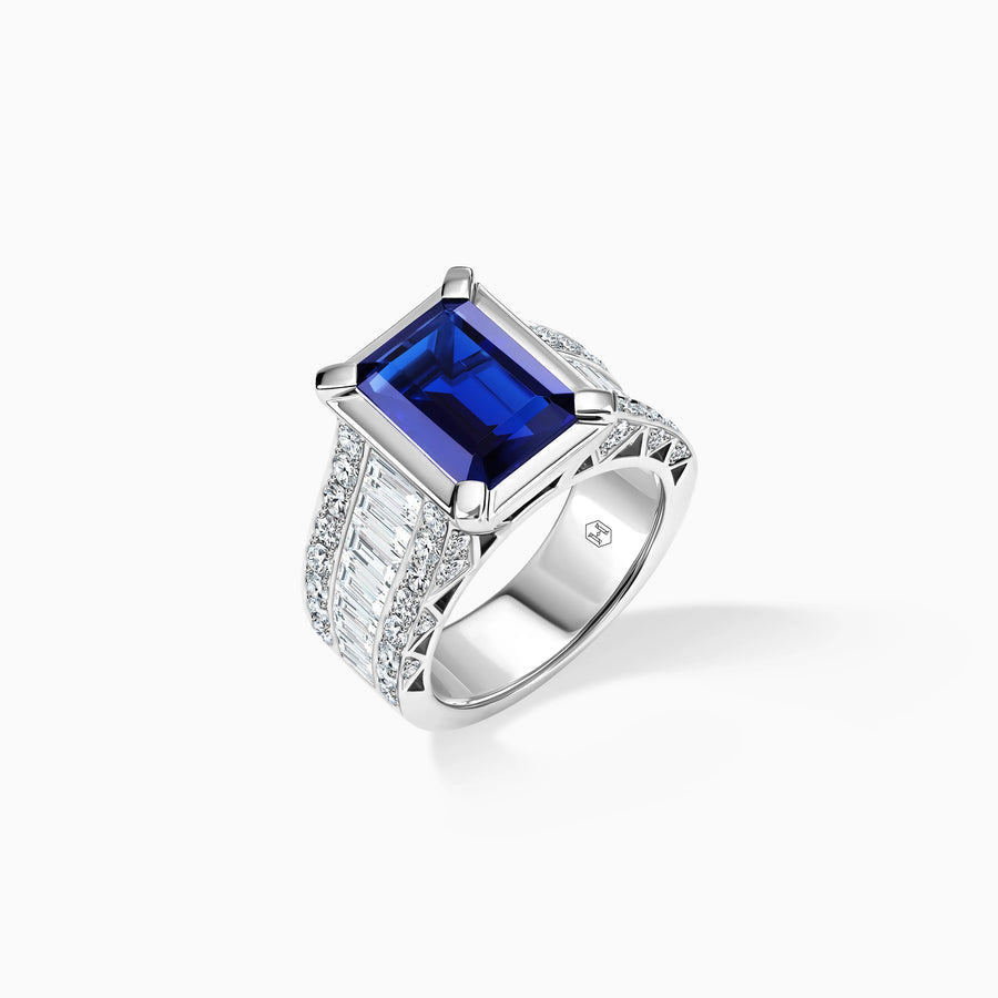 Cerulean Cascade Ring