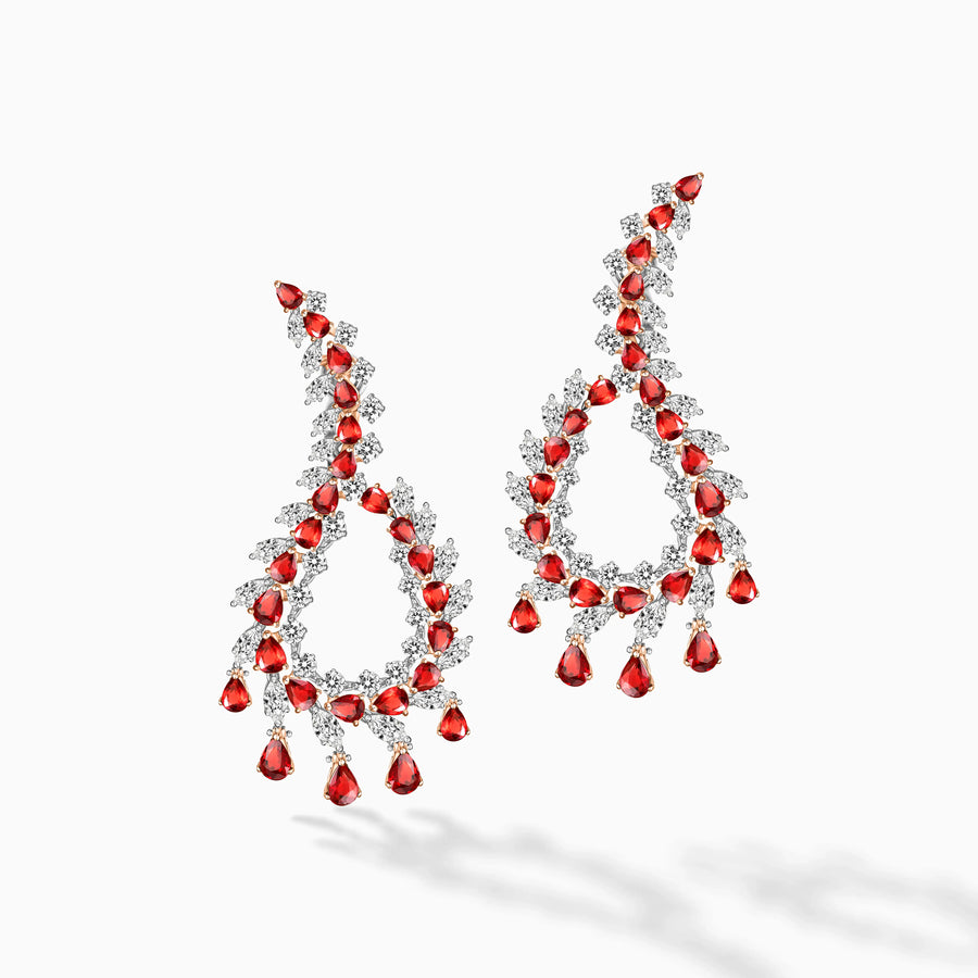 Ruby Passion Earrings