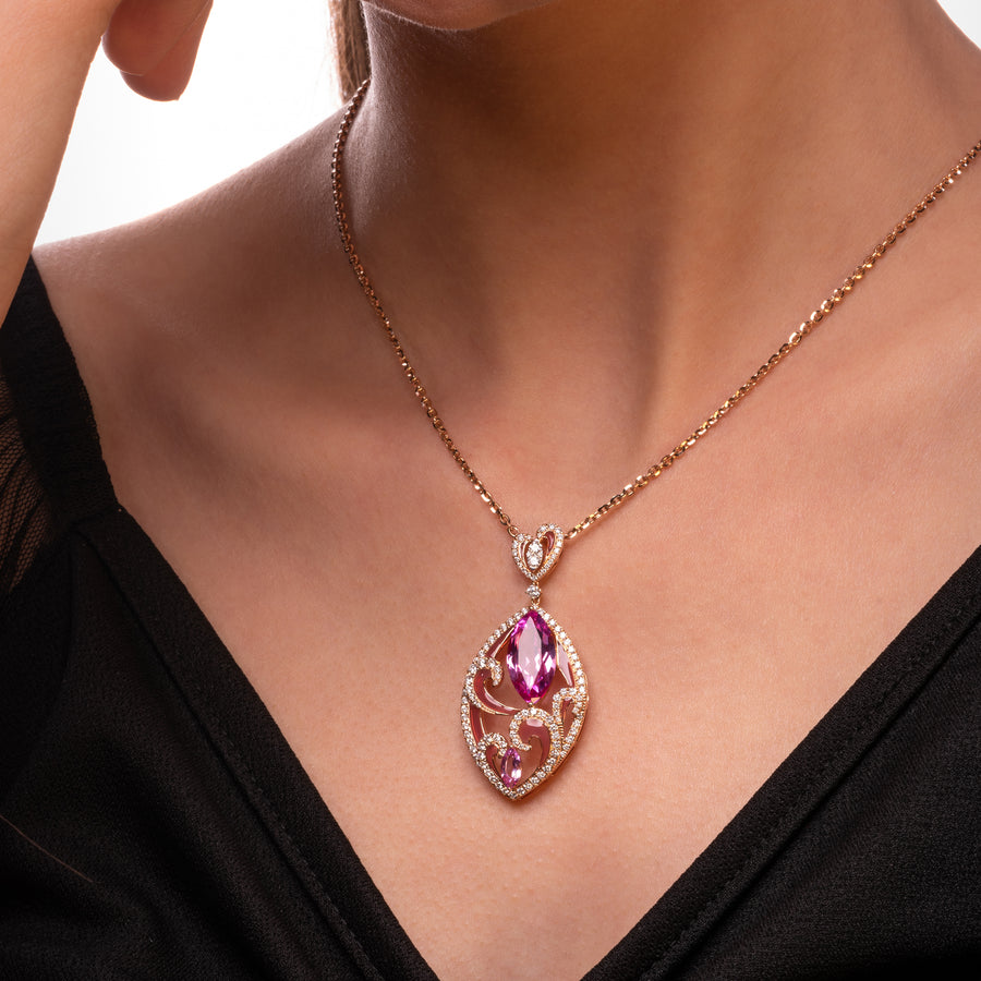 Rosy Radiance Pendant