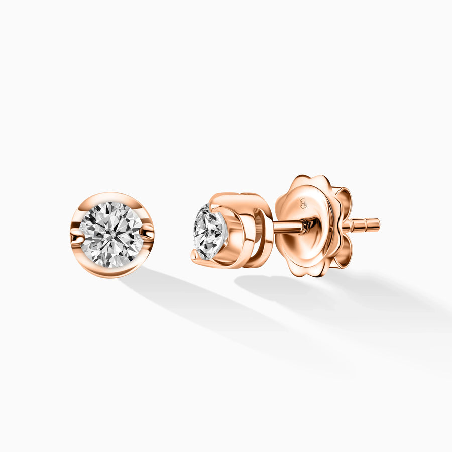 Solitaire Stud Earrings