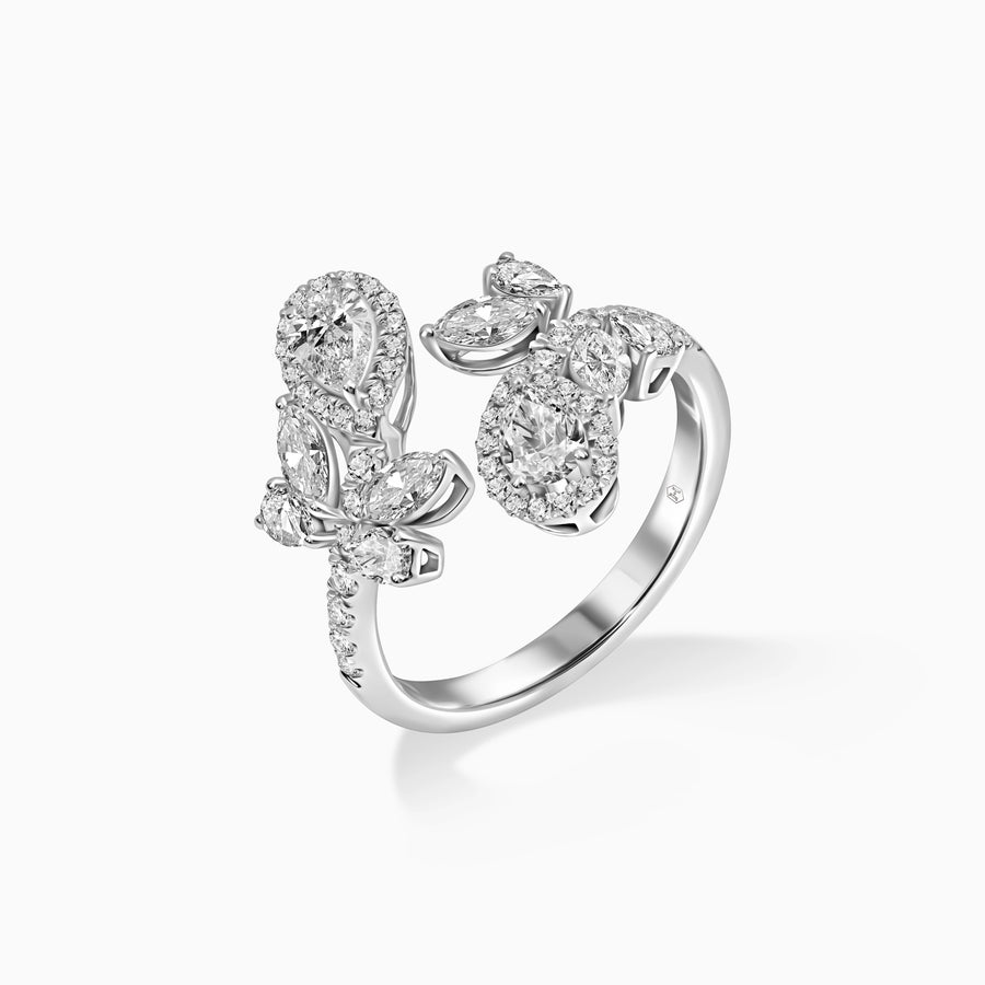 Diamond Butterfly Ring