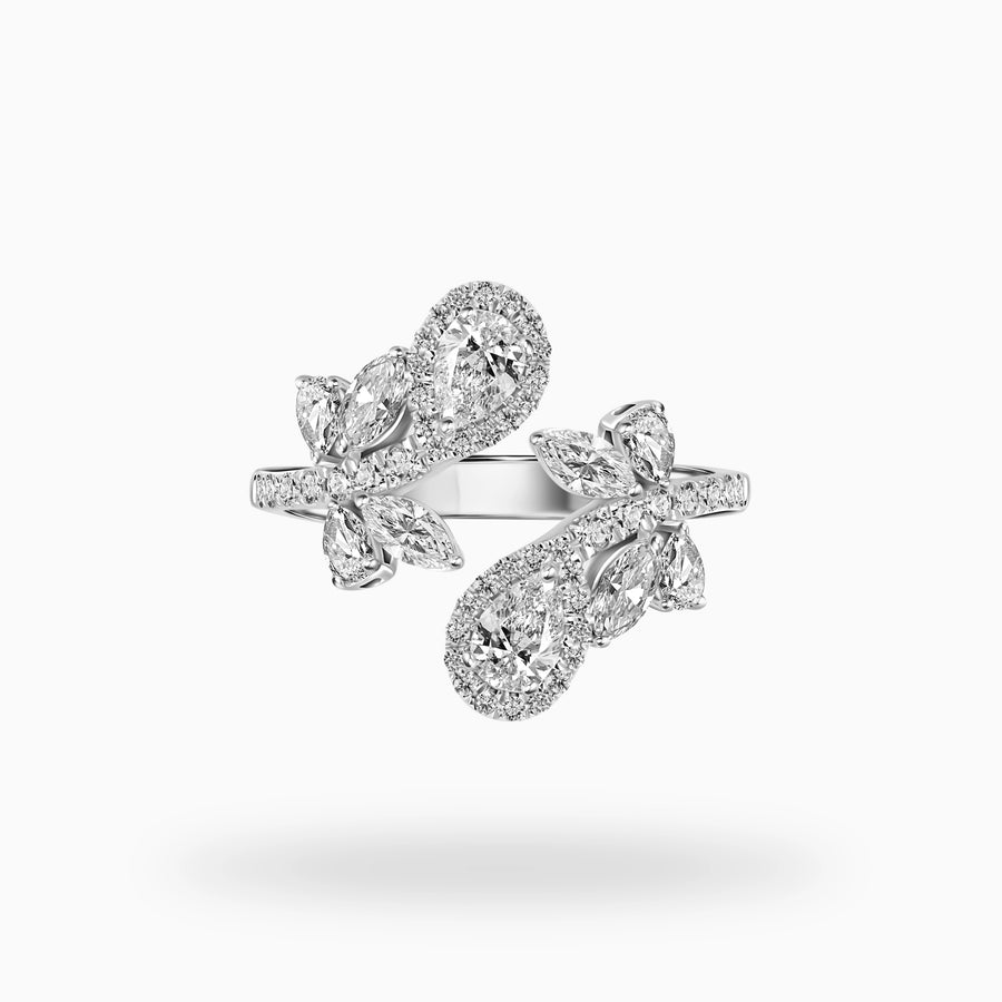 Diamond Butterfly Ring