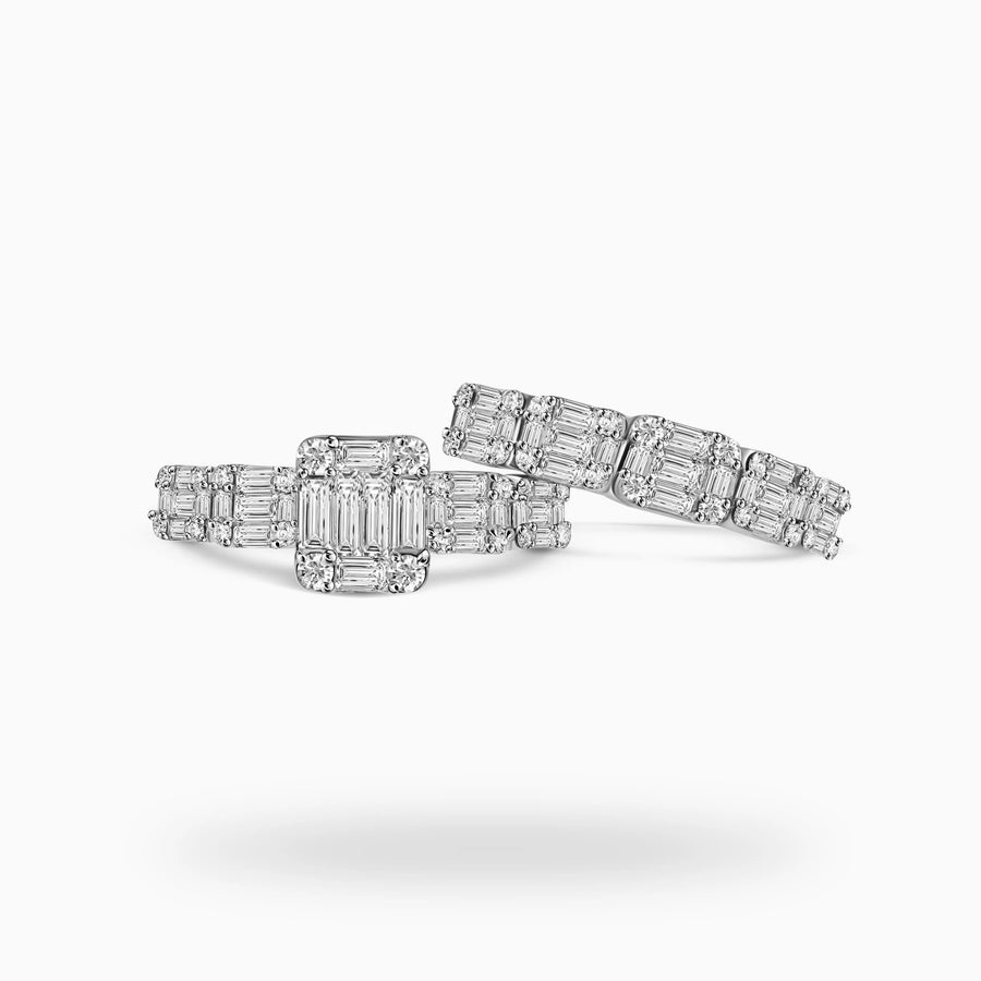 Diamond Balance Ring Set