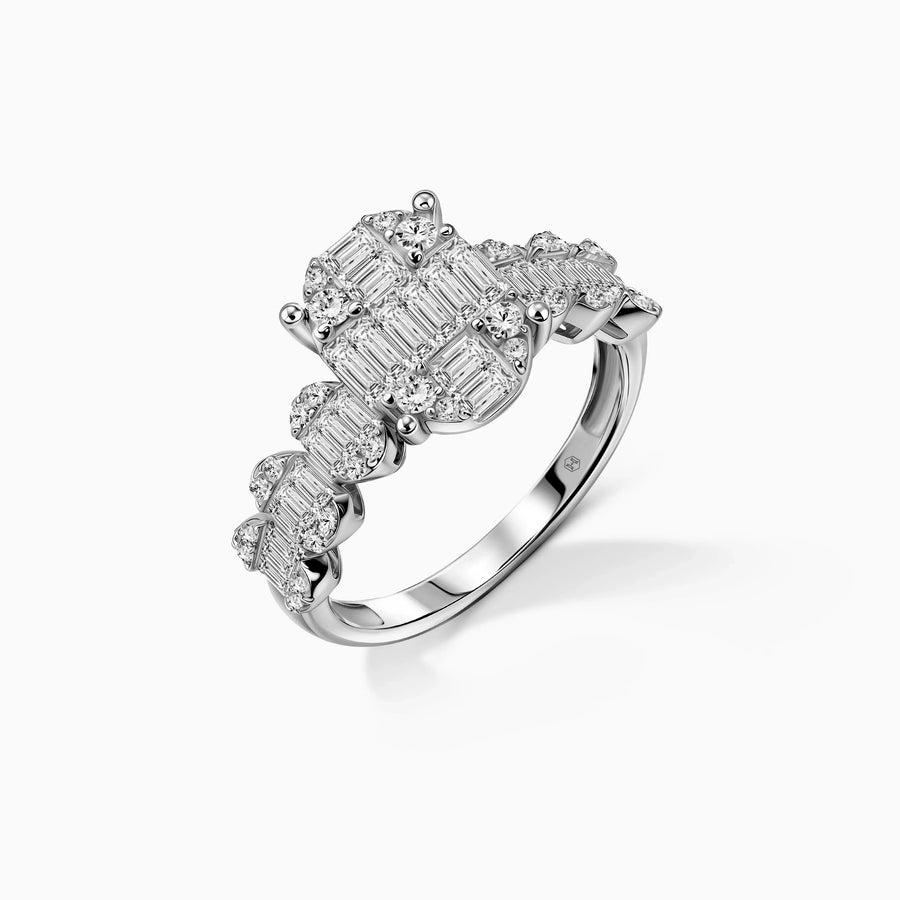 Diamond Staple Ring