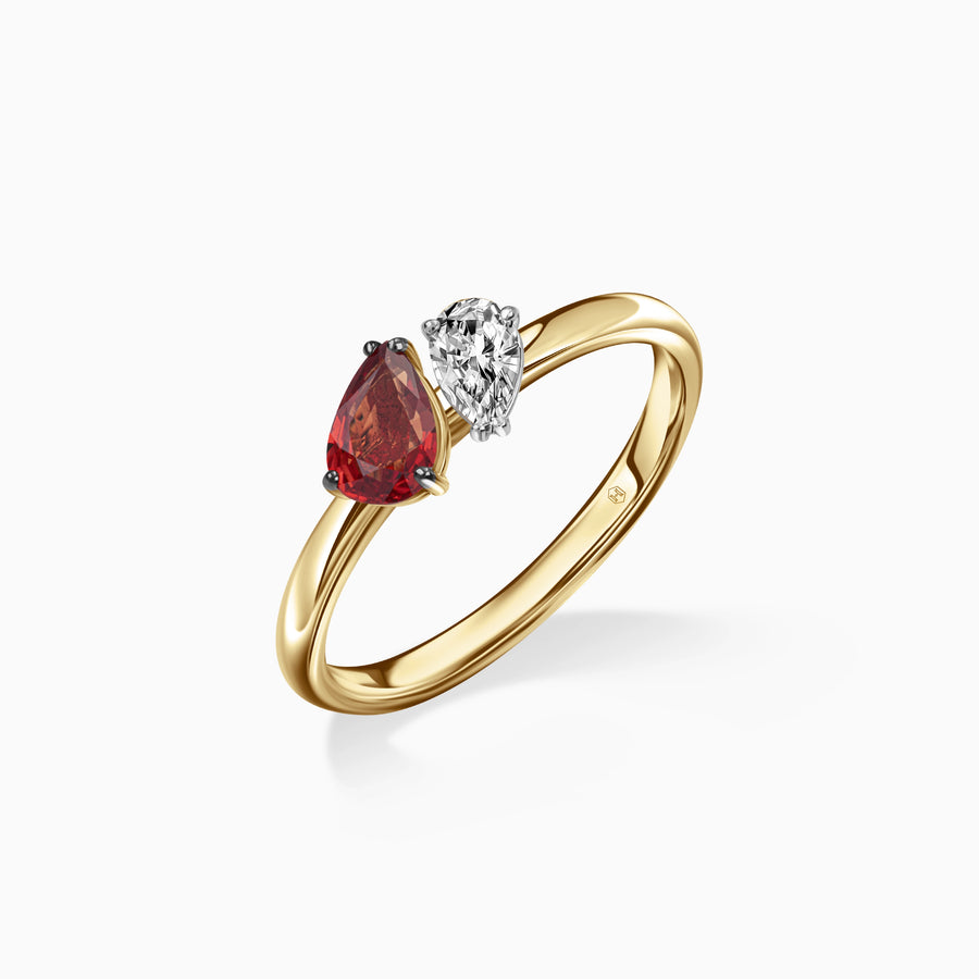 Crimson Harmony Ring