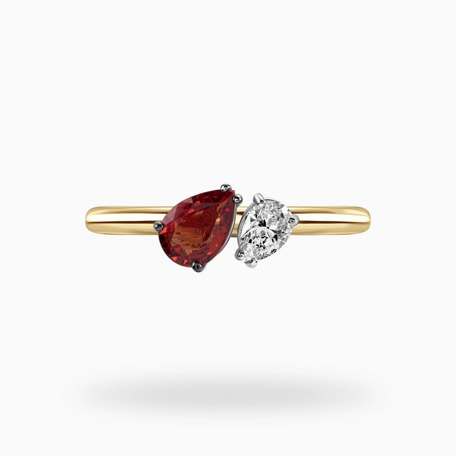 Crimson Harmony Ring