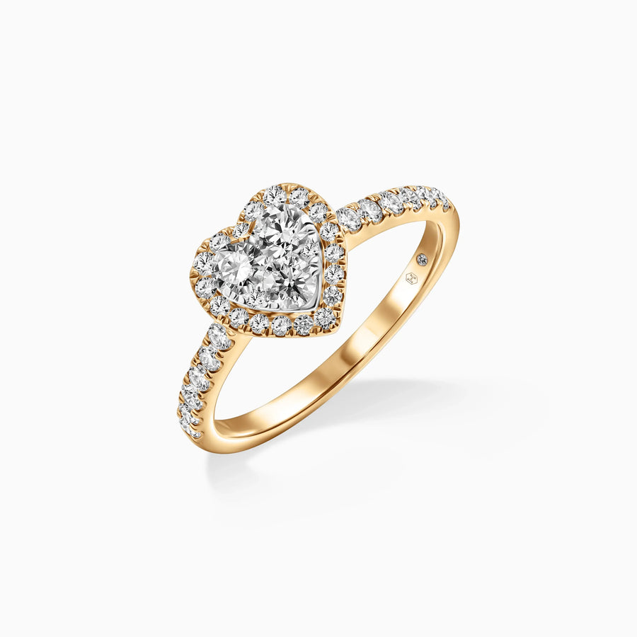 Lover's Embrace Diamond Ring