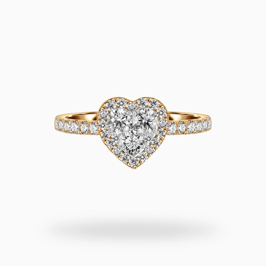 Lover's Embrace Diamond Ring