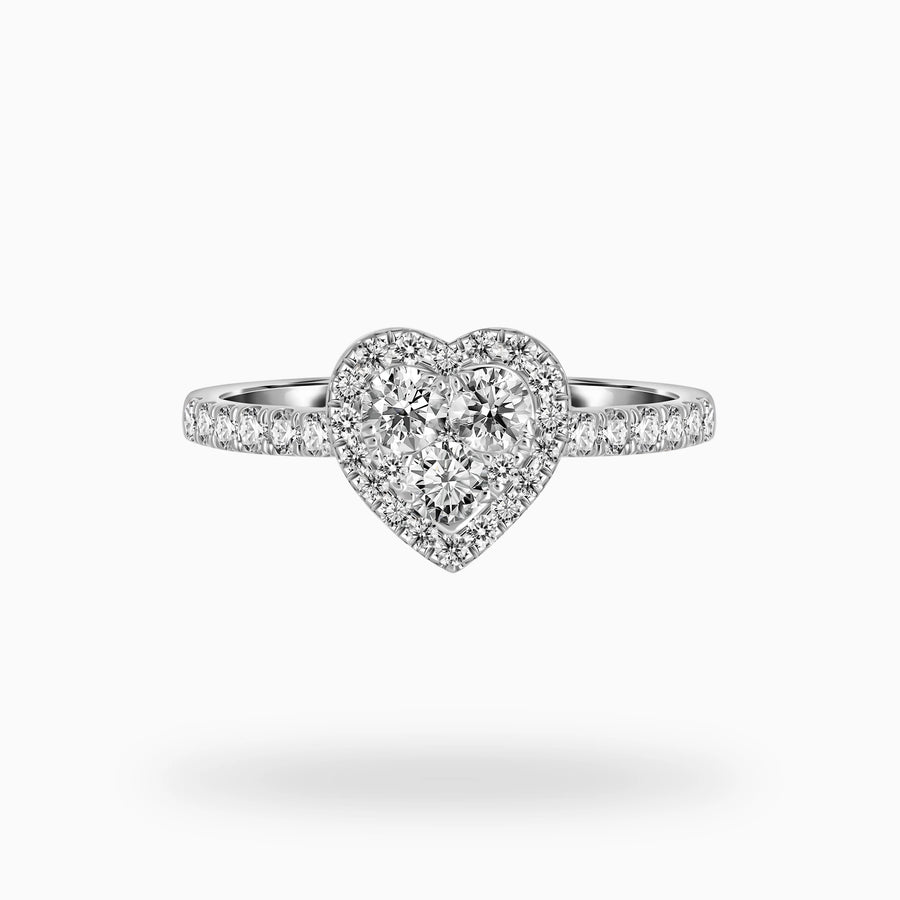 Lover's Embrace Diamond Ring