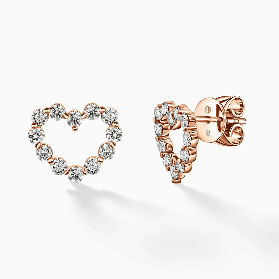 Heart's Delight Diamond Earrings
