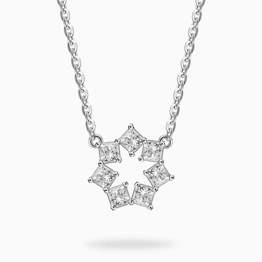 Diamond Snowflake Necklace