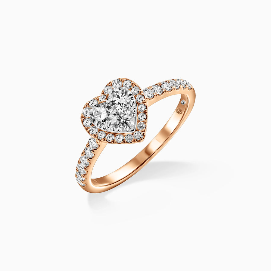 Lover's Embrace Diamond Ring