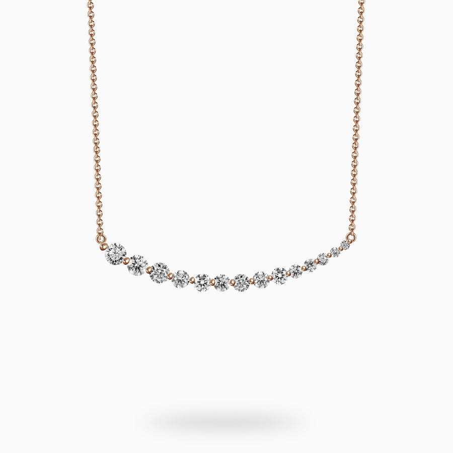 Radiant Beam Diamond Necklace