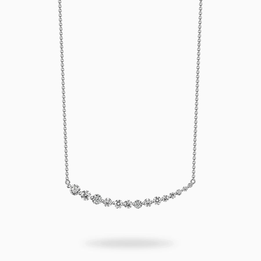 Radiant Beam Diamond Necklace