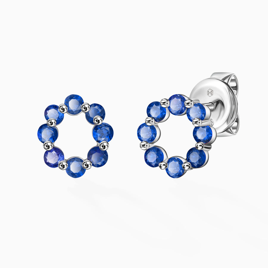 Sapphire Treasure Earrings