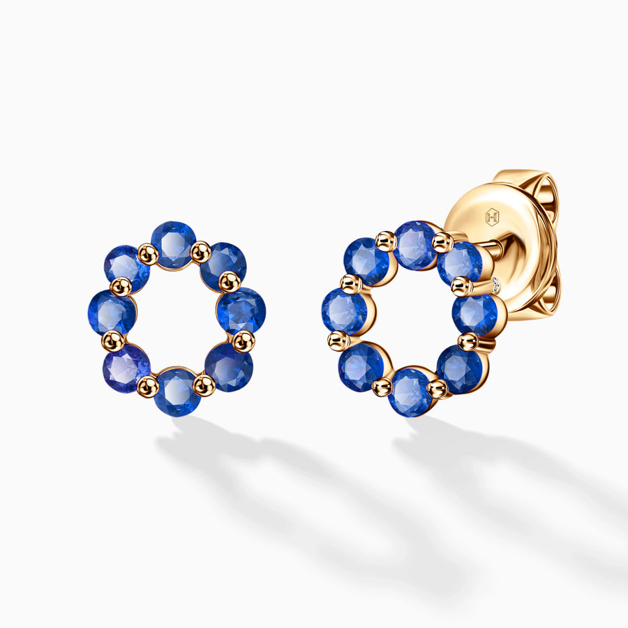 Sapphire Treasure Earrings