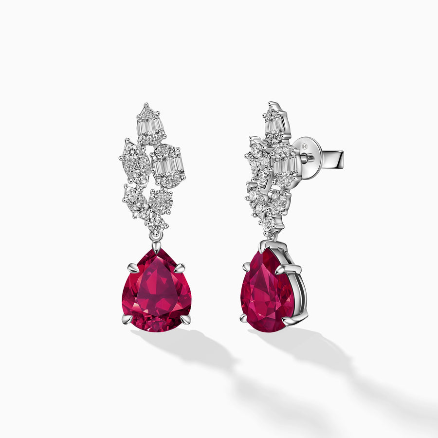 Dazzling Ruby Earrings