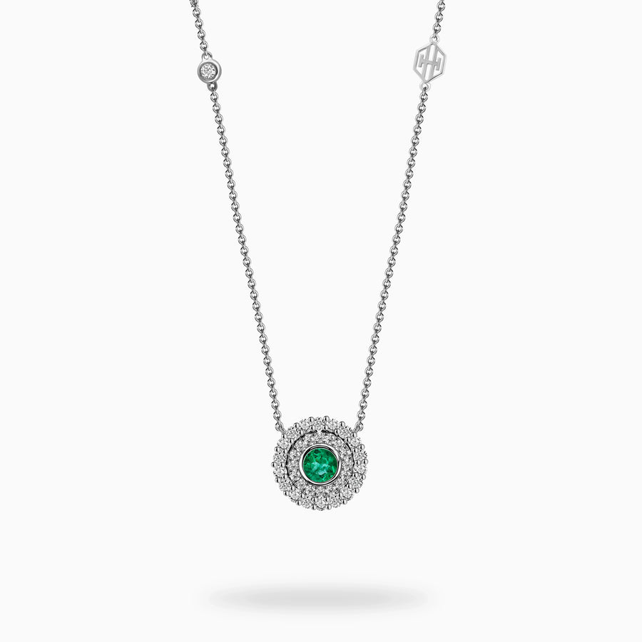 Glimmering Green Necklace