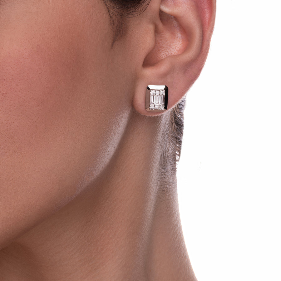 Minimalist Diamond Earrings