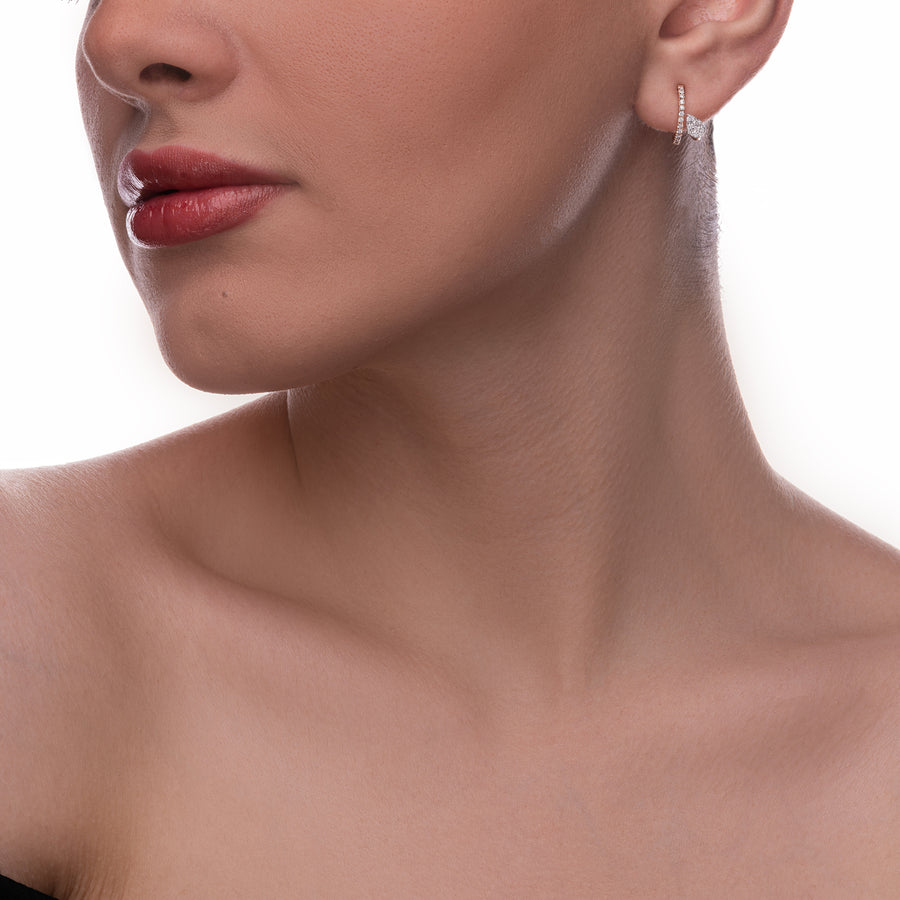 Diamond Serpentine Earrings